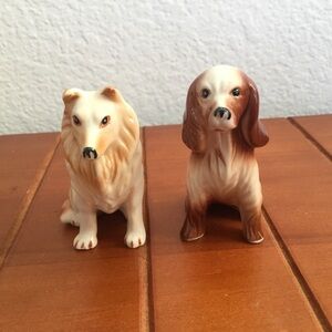 Vintage Price Miniature Cocker Spaniel and Rough Collie Dog Figurines